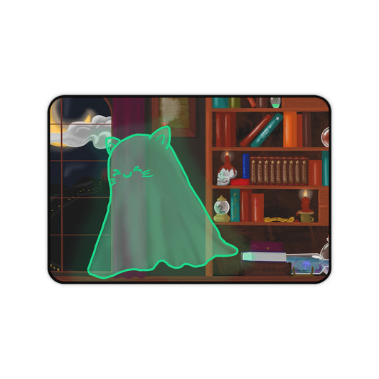 Kitty Ghost Desk Mat