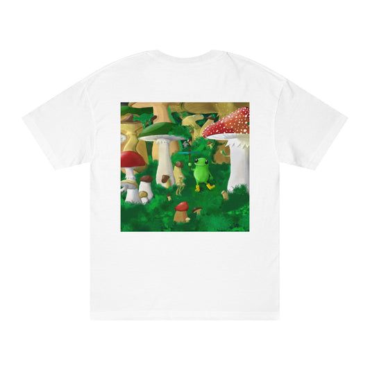 Frog Mushroom Wood T-Shirt - Unisex Classic Tee for Nature Lovers